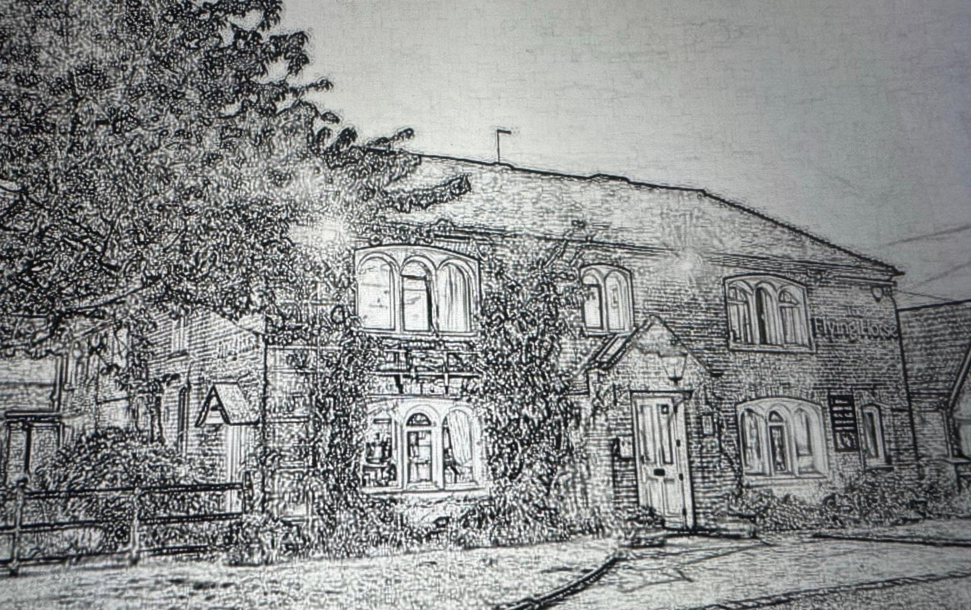 The Flying Horse Inn Boughton Aulph Eksteriør bilde